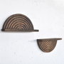 Hanah Home Raf296 Estantería de Pared de Madera Decorativa (2 Piezas)